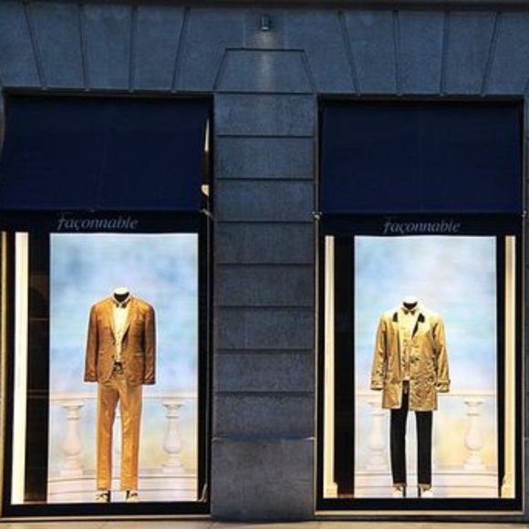 FACONNABLE Men's Genuine Leather Brown Chukka Boots (Italy) # 6610 - Picture 4 of 17